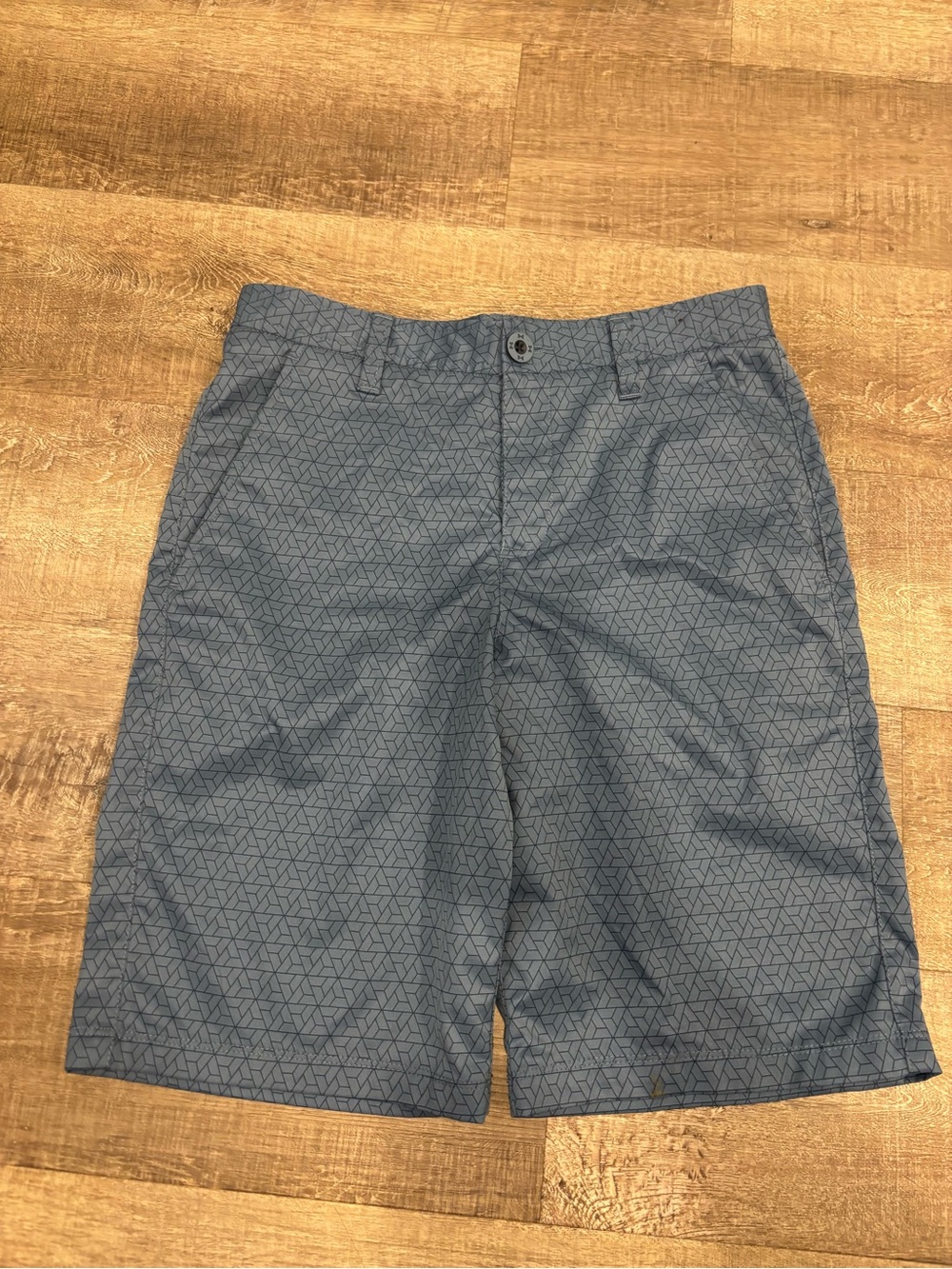 Under Armour Boys' Blue Geometric Shorts